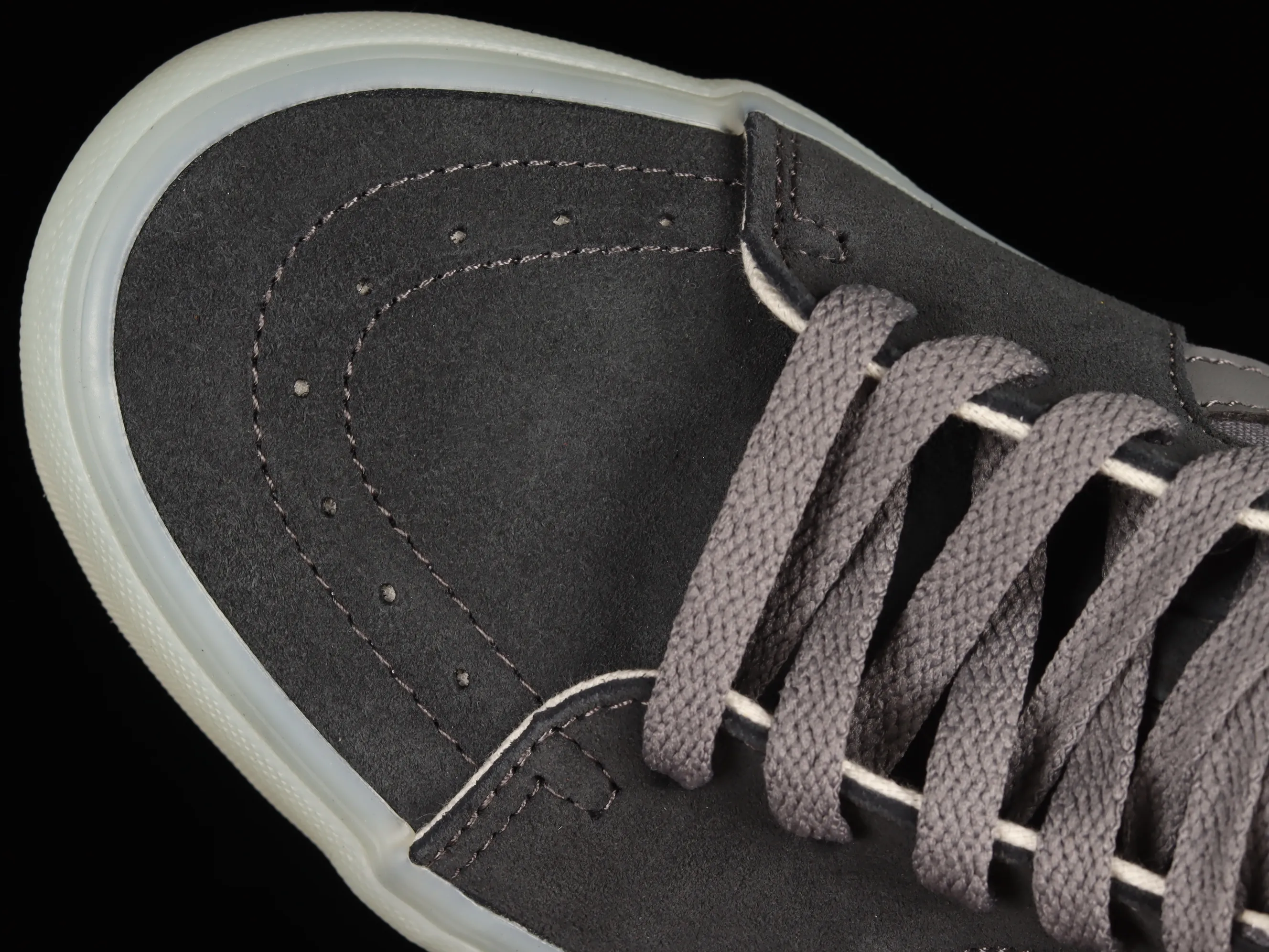 All categories Vans Vans series Vans Mid Vans China Vans Sk8-Mid official new cool transparent jelly glass glue gray black Chinese sneakers VN0A3WM3ABD
